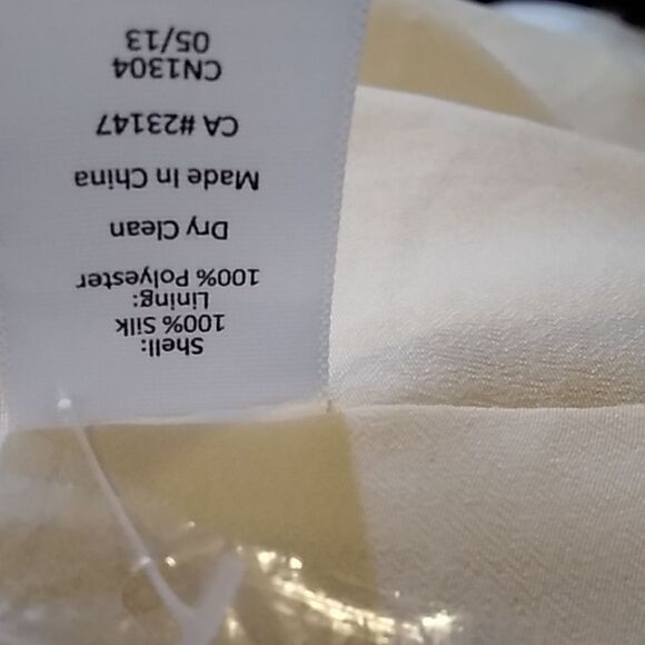 TALBOTS SILK 100% WOMEN'S SKIRT SIZE 12 COLOR CREAM - Picture 10 of 11